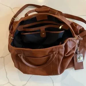 コーチ　Cabin Bag Large No 503 Vintage Coach Cabin/duffle Large British Tan Bag. Style No. 503